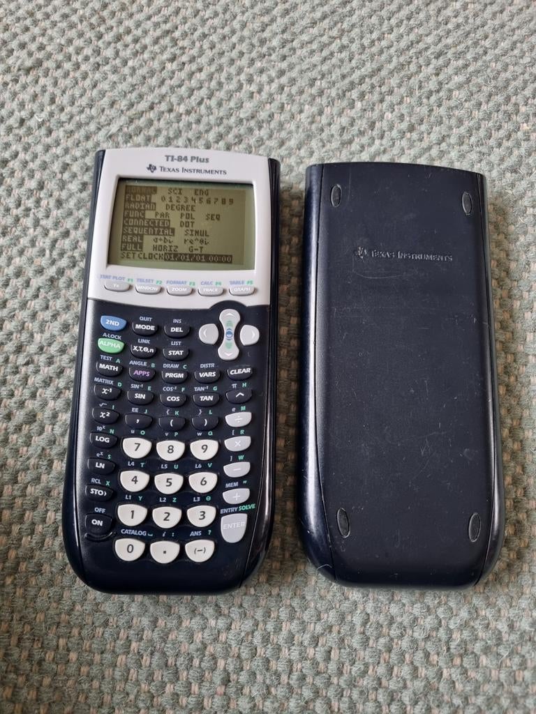 Ti84 plus Texas Instruments grafische calculator rekenmachin, Ophalen, Gebruikt, M, Texas instruments