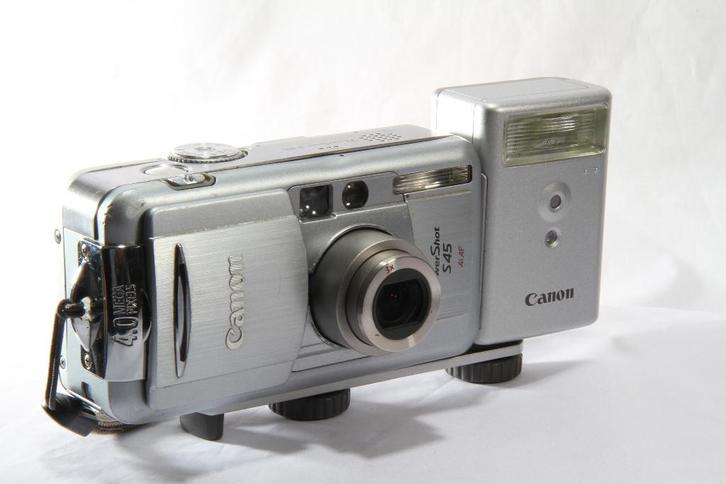 Canon Powershot S45 Digitale camera + netvoeding Adapter, Audio, Tv en Foto, Fotocamera's Digitaal, Gebruikt, Compact, Canon, Minder dan 4 keer