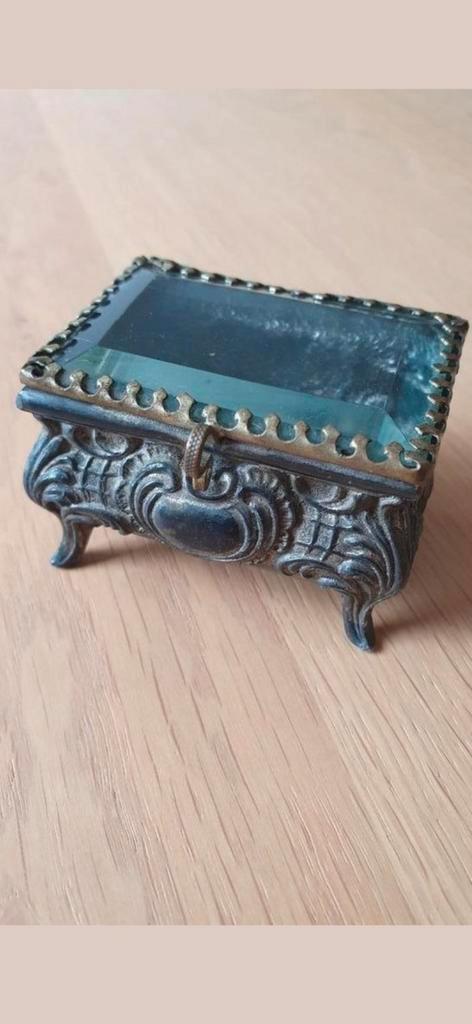 Antiek Frans Art Nouveau Sieradenkistje / bijouxdoosje €29, Antiek en Kunst, Antiek | Woonaccessoires, Ophalen of Verzenden