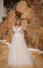 Grote maat? Prachtige jurk! Maat 44,46,48,50,52,54,56, Kleding | Dames, Trouwkleding en Trouwaccessoires, Ophalen, Nieuw, Wit