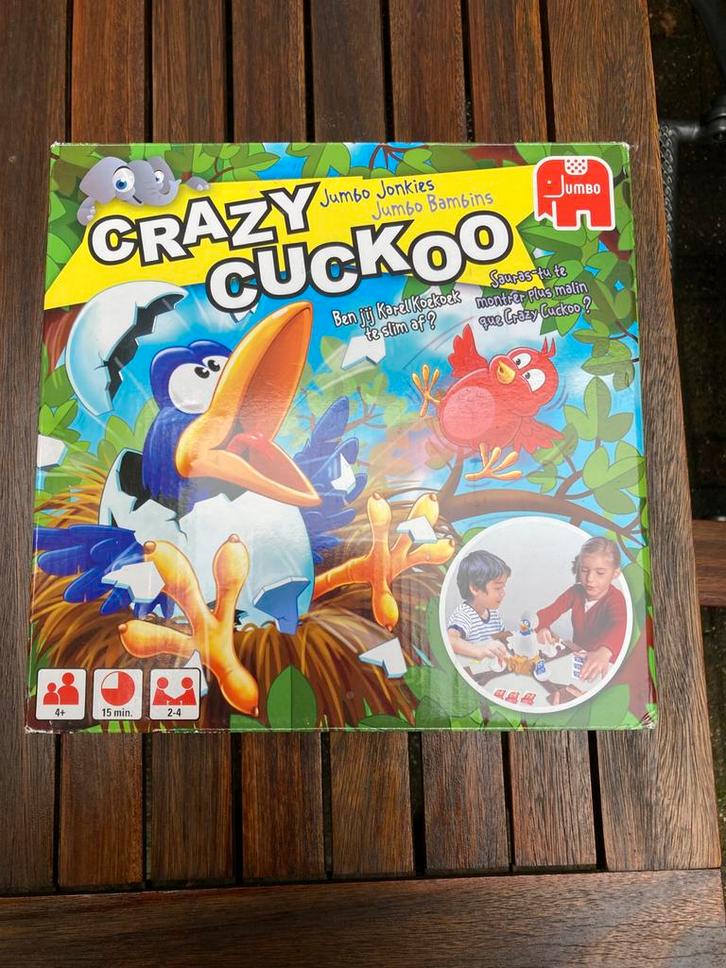 Jumbo spellen - Crazy Cuckoo, Hobby en Vrije tijd, Gezelschapsspellen | Bordspellen, Zo goed als nieuw, Ophalen of Verzenden