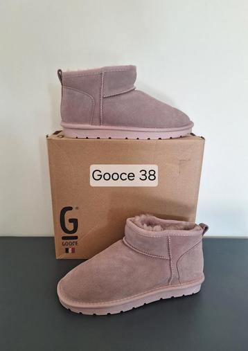Nieuwe Gooce oud roze suède enkellaarzen / sloffen EU 38 beschikbaar voor biedingen