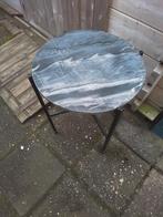 Klein Bijzettafeltje met Marmer Blad, Ophalen of Verzenden