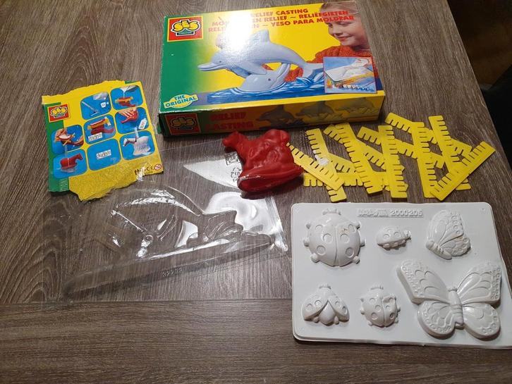SES Creative 3 verschillende gips gietvormen, Kinderen en Baby's, Speelgoed | Educatief en Creatief, Zo goed als nieuw, Knutselen