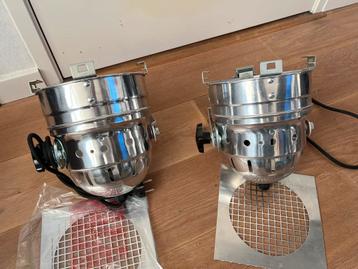 2x PAR 56 short zilver - nieuwstaat beschikbaar voor biedingen