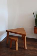 Vintage Brutalist set bijzettafeltjes / retro mid century 60, Ophalen, Minder dan 45 cm, Minder dan 55 cm, Zo goed als nieuw