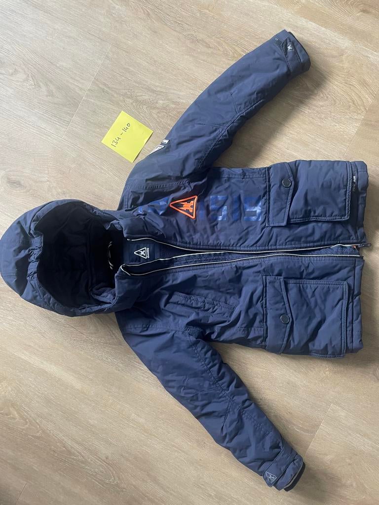 Donkerblauwe winterjas jongens maat 134/140, Gebruikt, Ophalen of Verzenden, Gaastra, Jongen