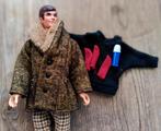 BARBIE 🏍️ Outfit Motorway Man 🏍️ VINTAGE Bontjas PAUL 60s, Ophalen of Verzenden, Zo goed als nieuw, Kleertjes