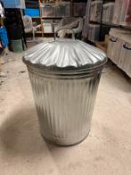 Grote metalen vuilnisbak, Verzenden, 40 liter of meer, Zo goed als nieuw, Metaal
