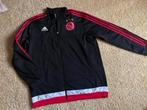 Ajax Adidas trainings jas/jack zwart-rood mt. XL, Zwart, Maat 56/58 (XL), Ophalen of Verzenden, Zo goed als nieuw