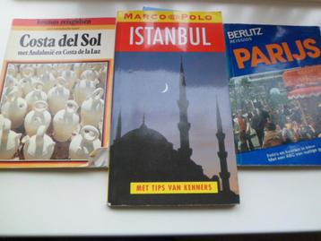 Diverse reisgidsen,Parijs & Costa del Sol, 1 euro per stuk beschikbaar voor biedingen