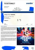 Places Holiday on ice !, Tickets en Kaartjes, Twee personen, Januari