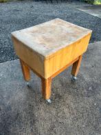 Slagershakblok op wielen, Huis en Inrichting, Ophalen of Verzenden