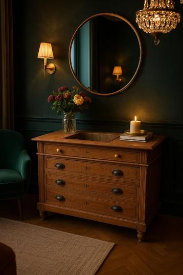 Prachtige authentieke landelijke commode 1925 beschikbaar voor biedingen