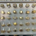 14k gouden ringen heren onyx model zegelringen, 20 of groter, Heer, Nieuw, Ophalen of Verzenden