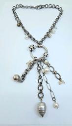 Bulatti design ketting, Sieraden, Tassen en Uiterlijk, Kettingen, Verzenden, ., Zo goed als nieuw, Zilver