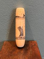 Scrimshaw walvis tand, Antiek en Kunst, Ophalen of Verzenden