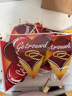 Getrouwd slingers dubbelzijdig, Ophalen of Verzenden, Gebruikt, Feestartikel, Geboorte of Huwelijk