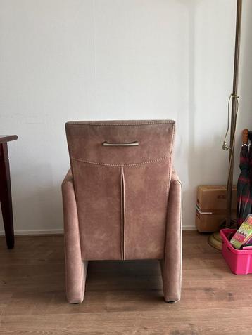 5 Stoelen - Bruin Stof - Goede Staat beschikbaar voor biedingen