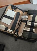 Vintage Gillette Scheerset in leren etui, Antiek en Kunst, Ophalen of Verzenden
