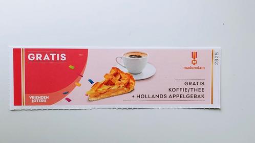 Gratis koffie / thee met appelgebak in Madurodam, Tickets en Kaartjes, Kortingen en Cadeaubonnen, Eén persoon, Overige typen, Cadeaubon