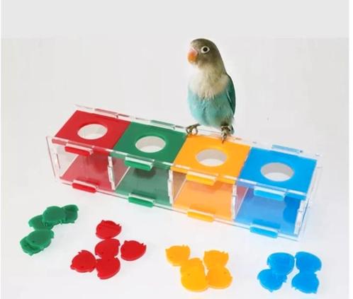 Vogelspel - kleurentrainer - dierenspeelgoed - trainen, Dieren en Toebehoren, Vogels | Toebehoren, Nieuw, Speelgoed, Ophalen of Verzenden