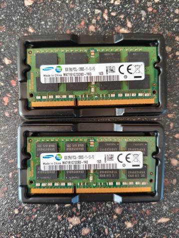2X Samsung 8GB DDR3 L 1600 Mhz SODIMM Nieuw! beschikbaar voor biedingen
