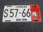 Kentekenplaat Curacao Curaçao nummerbord nummerplaat, Verzamelen, Ophalen of Verzenden, Gebruikt, Auto's