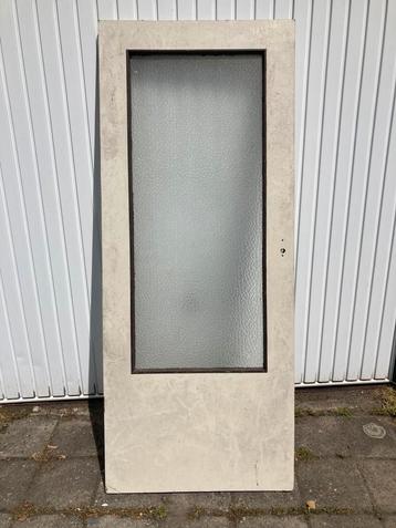 Binnendeur met transparant decoratie-glas beschikbaar voor biedingen