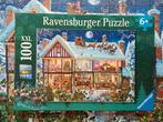 Puzzel 100 XL stukjes Kerstmis thuis, Hobby en Vrije tijd, Ophalen of Verzenden, Minder dan 500 stukjes, Zo goed als nieuw, Legpuzzel