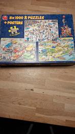 Jan van Haasteren 3x1000 Puzzels, Ophalen of Verzenden, 500 t/m 1500 stukjes, Gebruikt, Legpuzzel