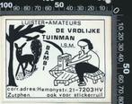 Sticker: Luisteramateurs De Vrolijke Tuinman ism Bambi - Zut, Film, Tv of Omroep, Ophalen of Verzenden