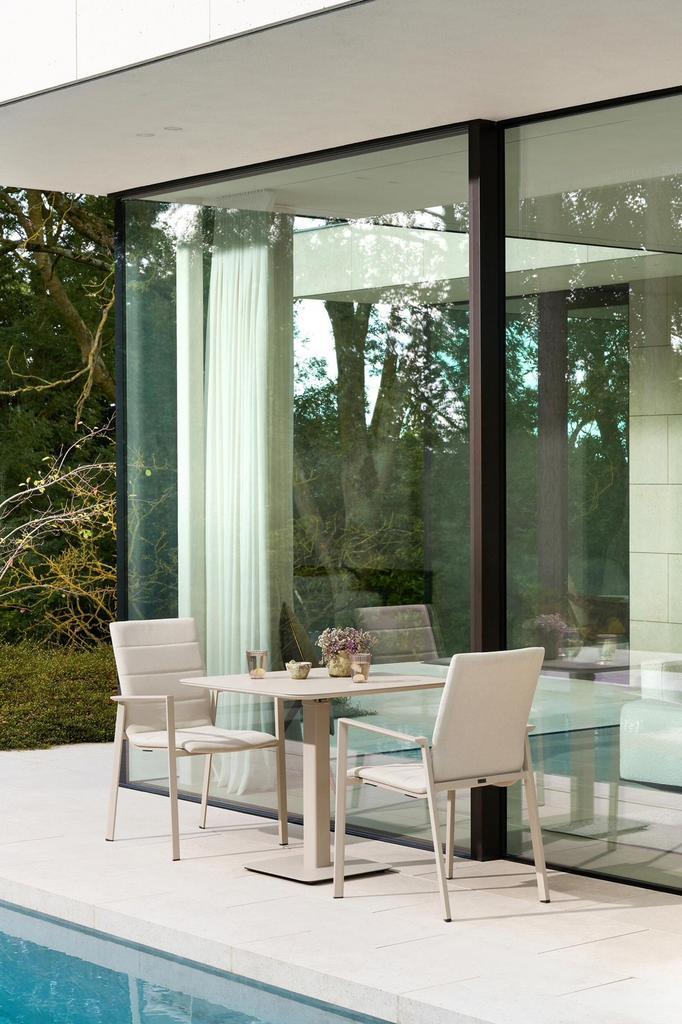 Nieuw!! Set van 2 aluminium tuinstoelen twv €200 per stoel, Tuin en Terras, Tuinstoelen, Aluminium, Stapelbaar, Ophalen