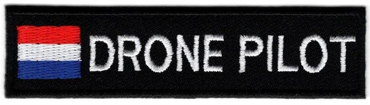 Drone Pilot stoffen opstrijk patch embleem, Verzamelen, Kleding en Patronen, Nieuw, Shirt, Verzenden