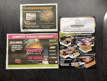 Vuurwerk folder en advertenties beschikbaar voor biedingen