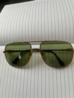Zonnebril Heren Lacoste Vintage goud/ groene glazen, Overige merken, Gebruikt, Zonnebril, Ophalen of Verzenden