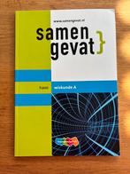 F.C. Luijbe - Samengevat havo Wiskunde A, Boeken, HAVO, Ophalen of Verzenden, Nederlands, F.C. Luijbe
