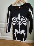 Zwart jurkje met skelet opdruk xs/s, Maat 34 (XS) of kleiner, Divided, Ophalen of Verzenden, Zo goed als nieuw