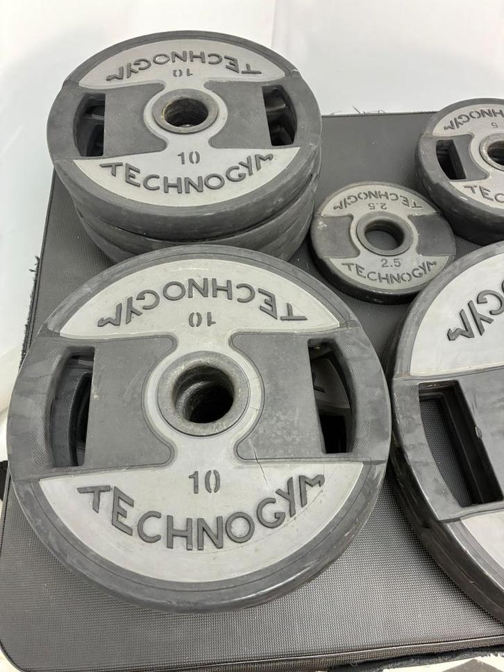 Technogym Urethane Plates, Sport en Fitness, Fitnessmaterialen, Gebruikt, Halterschijven, Ophalen