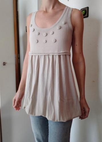 Beige Top Zonder Mouwen 36 S DFVV van vuuren beschikbaar voor biedingen