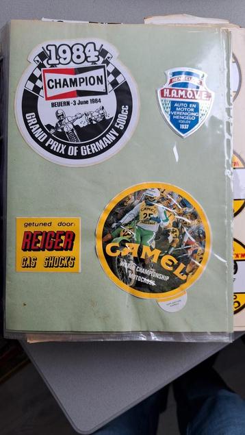 Motorcross stickers uit de oude doos beschikbaar voor biedingen