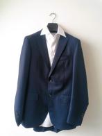 Suit Supply blauw net linnen look pak, maat 36-38, Kleding | Heren, Kostuums en Colberts, Ophalen, Blauw, Gedragen, Maat 46 (S) of kleiner