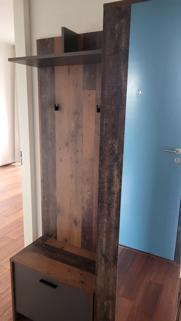 Kapstok en schoenenkast/halmeubel, 100 tot 150 cm, Zo goed als nieuw, Hout, Ophalen