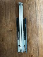 1x set softclose ladegeleider bodemmontage 450mm, Doe-het-zelf en Verbouw, IJzerwaren en Bevestigingsmiddelen, Ophalen of Verzenden