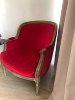 Rode fauteuil Barok, Ophalen, Gebruikt, Barok, 75 tot 100 cm