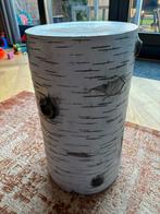 Boomstam Tafeltje - Natuurlijke Look, Huis en Inrichting, Tafels | Bijzettafels, Gebruikt, Rond, Ophalen, 45 tot 60 cm