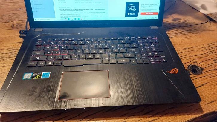 ASUS ROG 17 inch Gaming Laptop - i5, 1TB SSD, Computers en Software, Windows Laptops, Gebruikt, 17 inch of meer, SSD, 2 tot 3 Ghz
