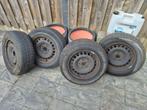 Set Winterbanden (2 x 2) 195/65R15 met stalen velg, Auto-onderdelen, Banden en Velgen, Ophalen, Gebruikt, 15 inch, Banden en Velgen