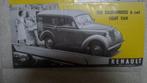 RENAULT dauphinoise 6 CWL Van brochure jaren 50 Origineel, Hobby en Vrije tijd, Modelauto's | 1:43, Ophalen of Verzenden, Gebruikt