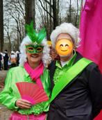 Markiezin barok Pruik, Oogmasker & Waaier, Kleding | Dames, Ophalen of Verzenden, Zo goed als nieuw, Carnaval
